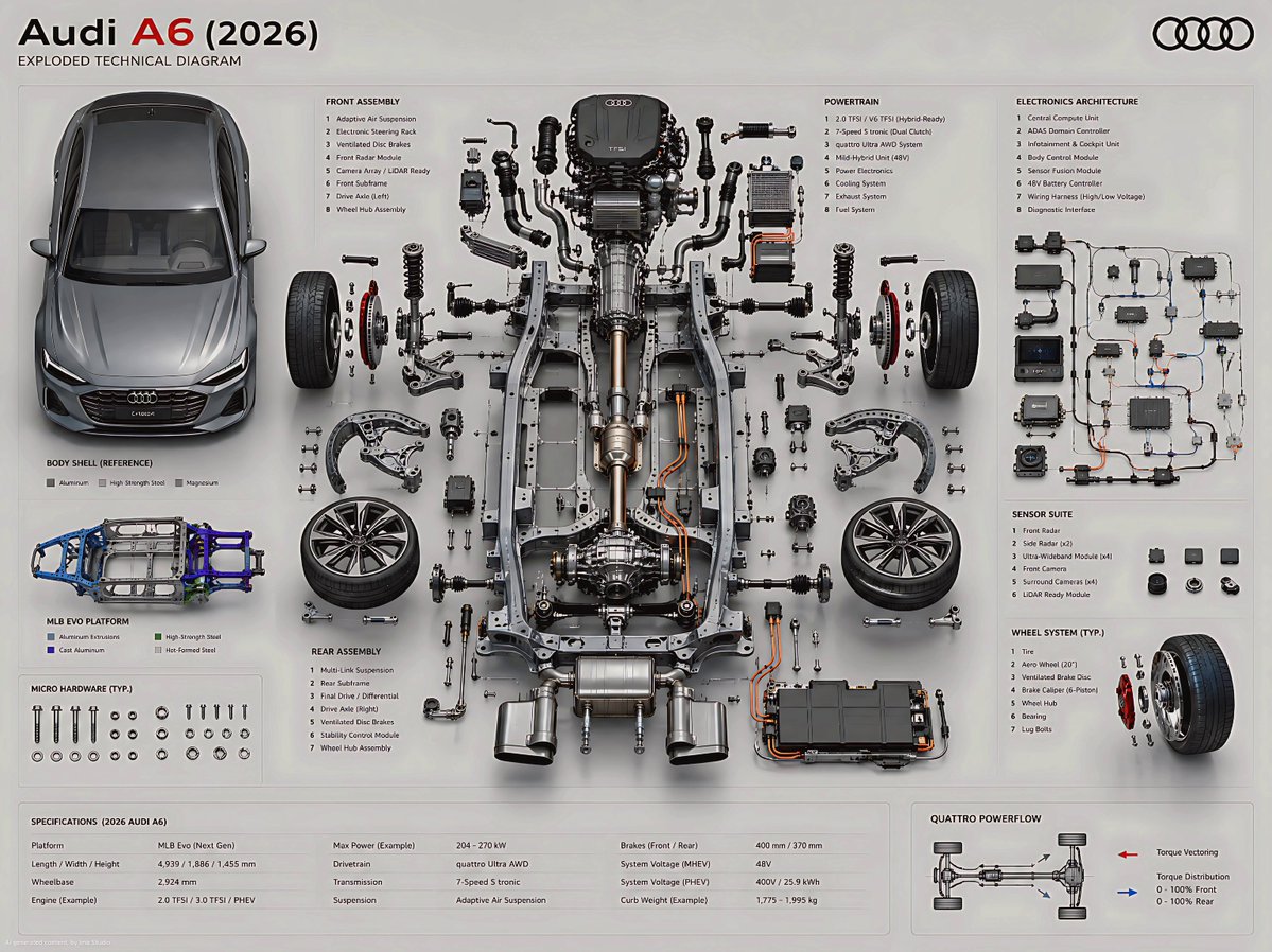 Realistic car poster