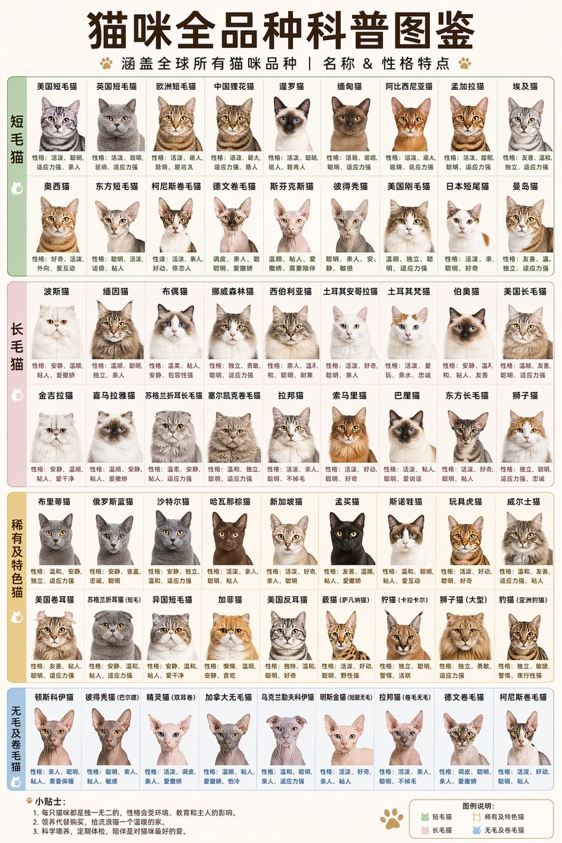 Cat Infographic Poster