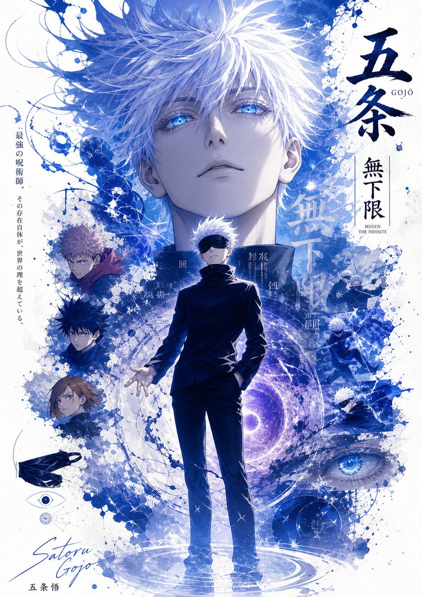 Jujutsu Kaisen character anime watercolor premium