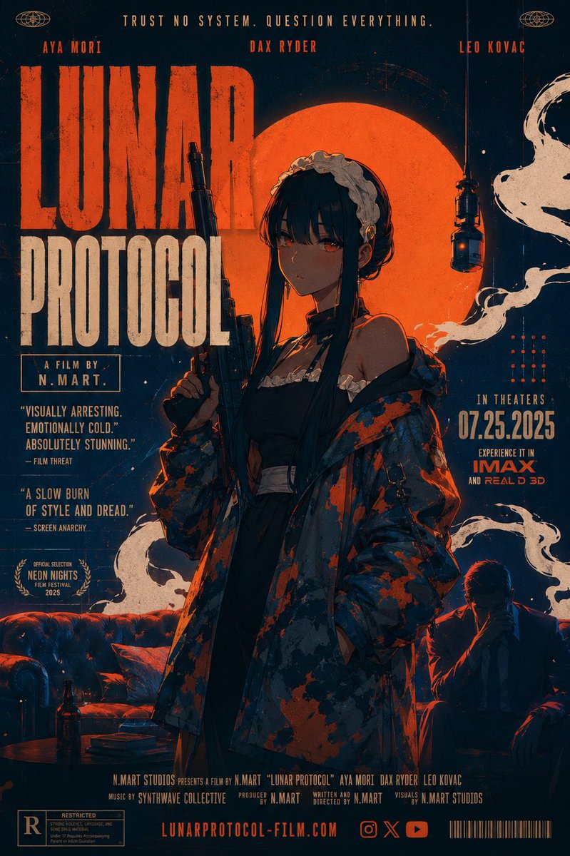 Female Poster Illustration Futuristic Retro Atmosphere