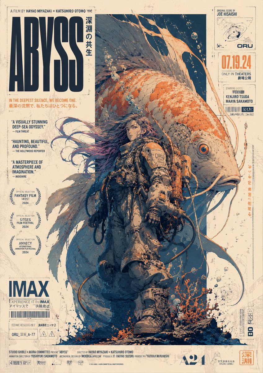 Retro Deep-Sea Sci-Fi Animated Poster
