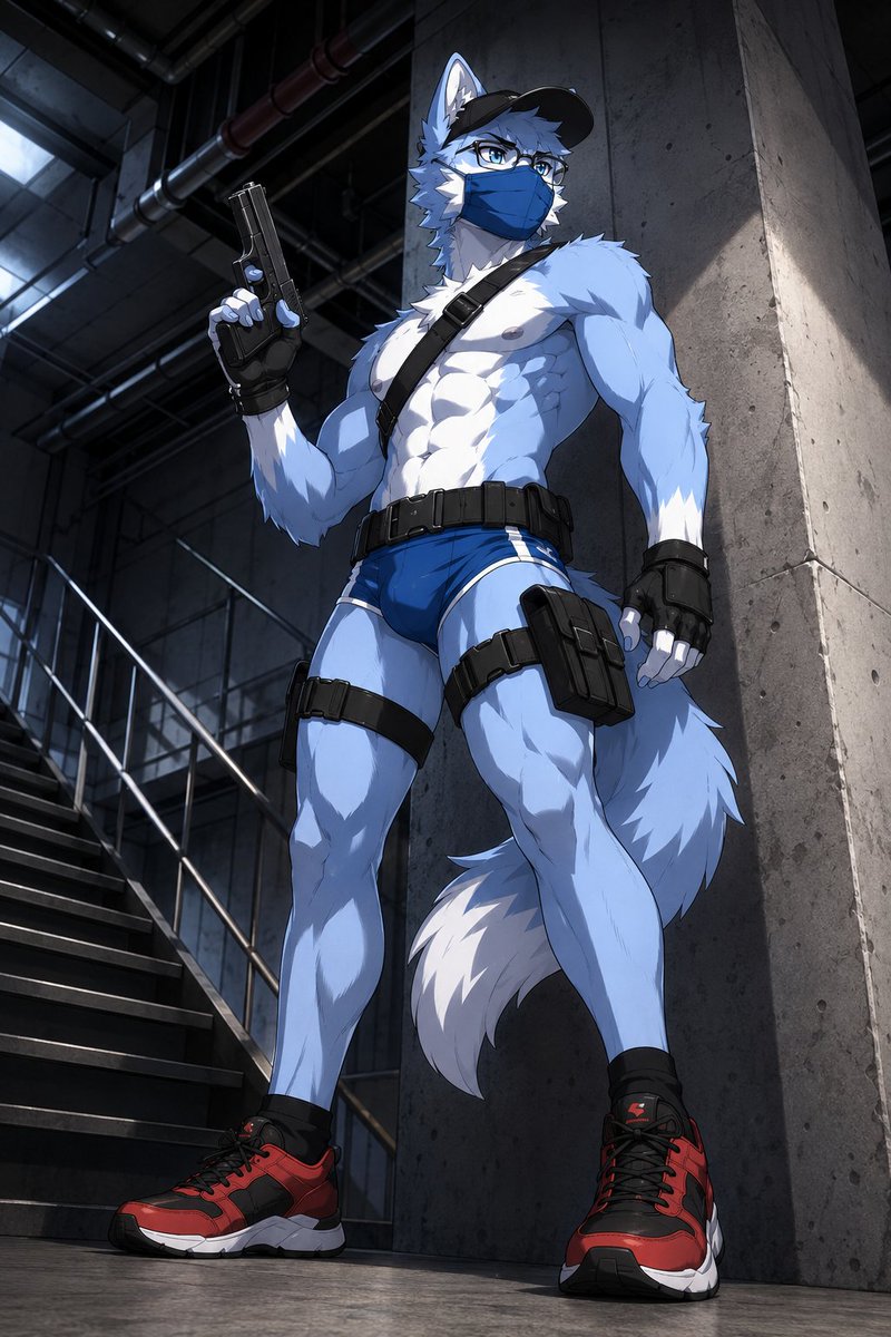 Character anime illustration city cool-tone melancholic