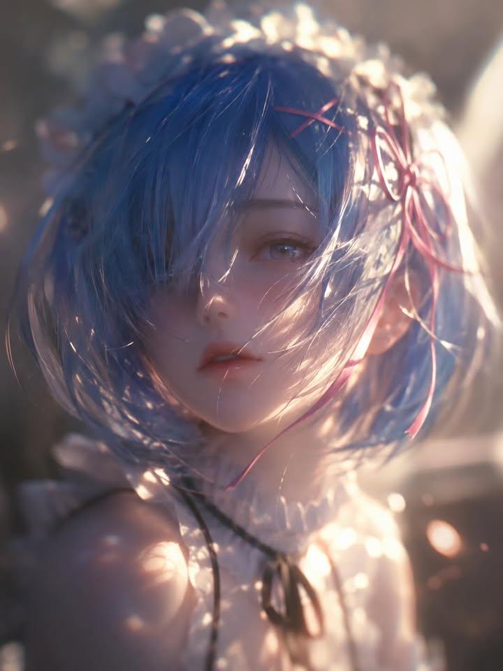 Girl film photography 3D dreamy.